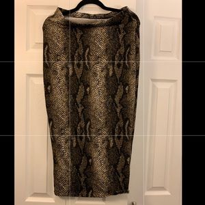 Snakeskin skirt